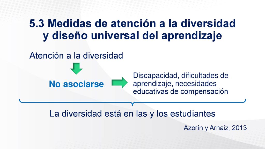 5.3 Medidas de atención a la diversidad y diseño universal del aprendizaje