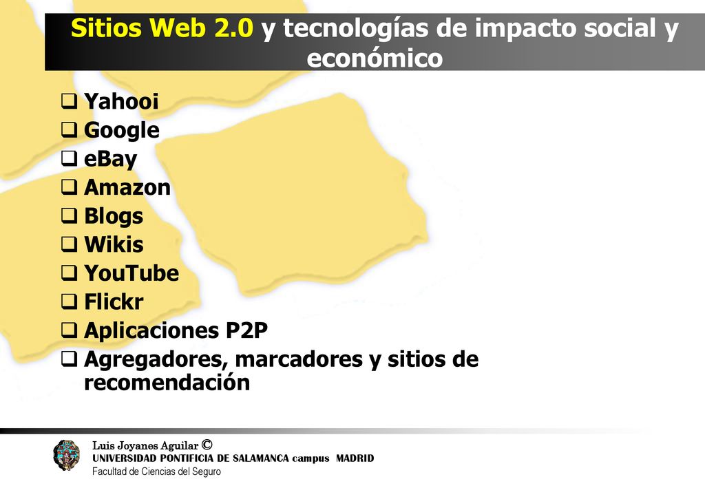 Sitios Web 2.0 y tecnologías de impacto social y económico