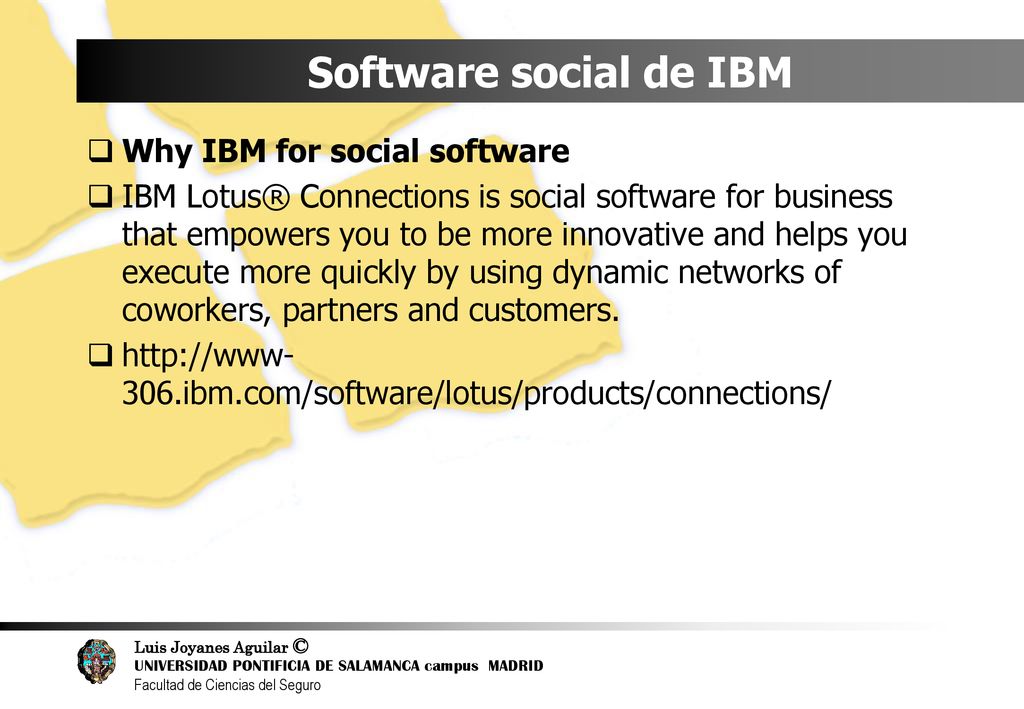 Software social de IBM Why IBM for social software