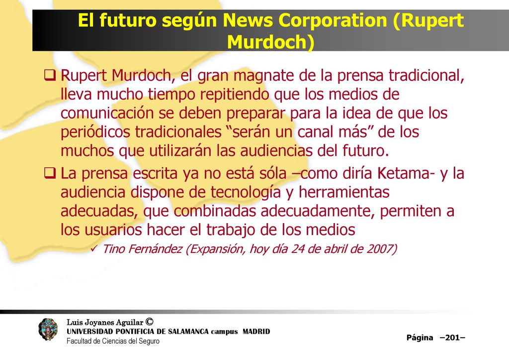 El futuro según News Corporation (Rupert Murdoch)