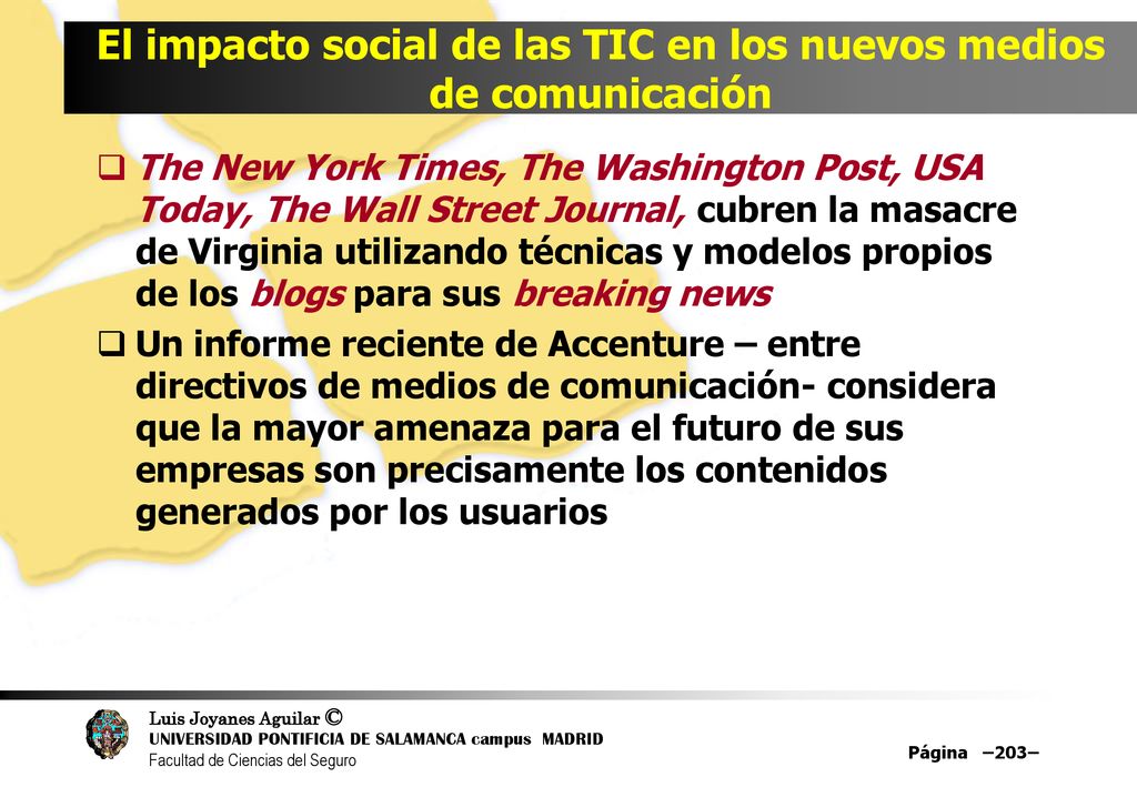 El impacto social de las TIC en los nuevos medios de comunicación
