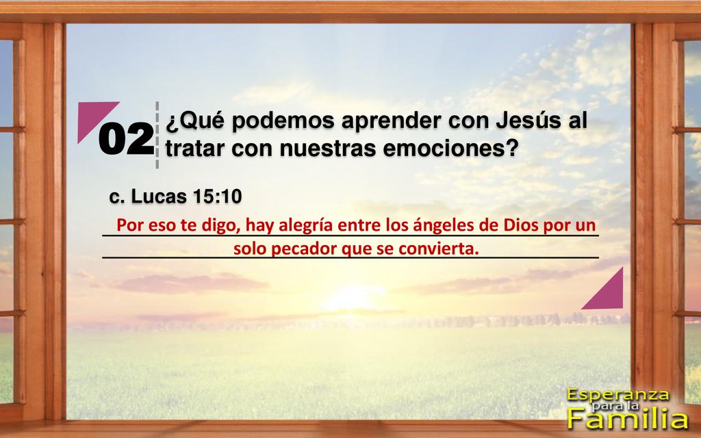 02 ¿Qué podemos aprender con Jesús al tratar con nuestras emociones