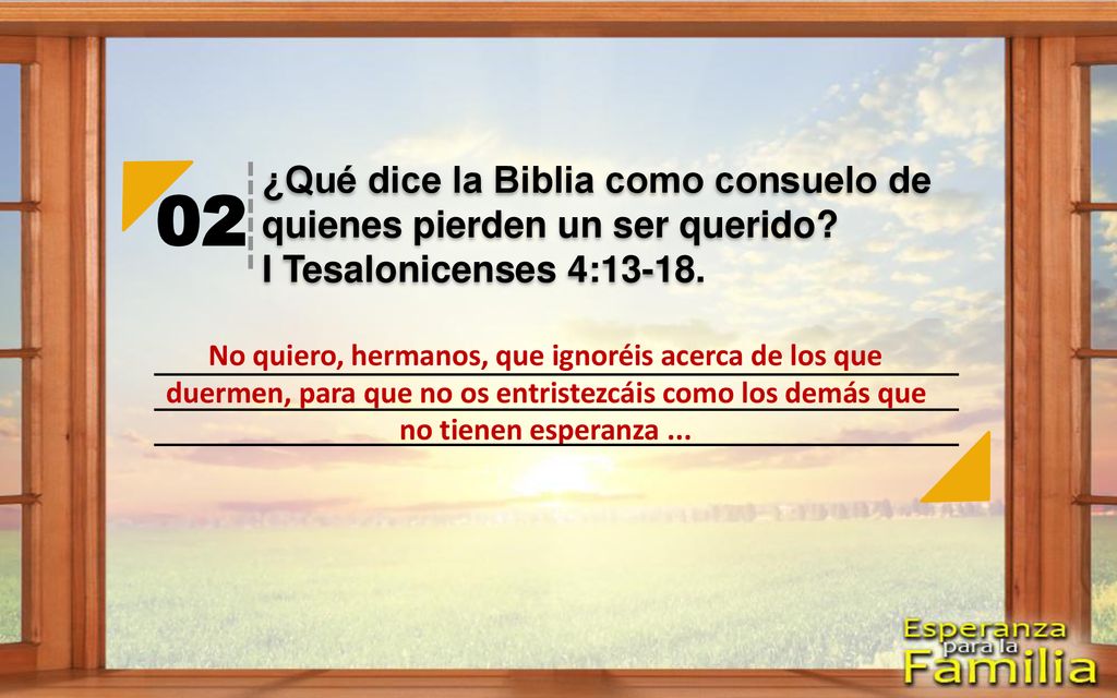 ¿Qué dice la Biblia como consuelo de quienes pierden un ser querido