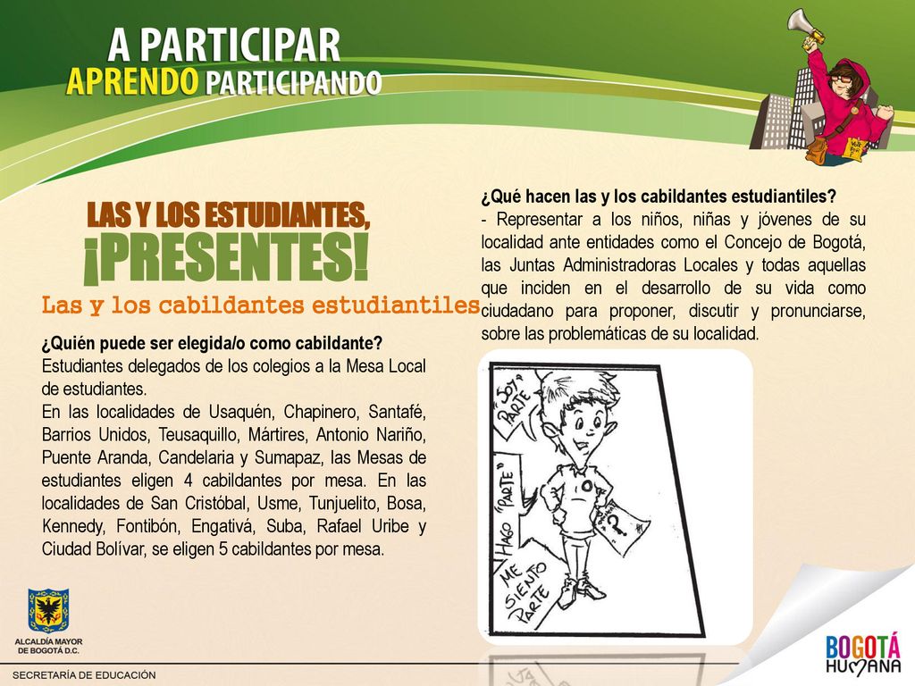 ¡PRESENTES! LAS Y LOS ESTUDIANTES, Las y los cabildantes estudiantiles