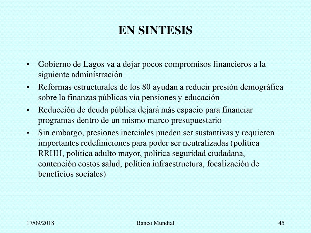 EN SINTESIS Gobierno de Lagos va a dejar pocos compromisos financieros a la siguiente administración.