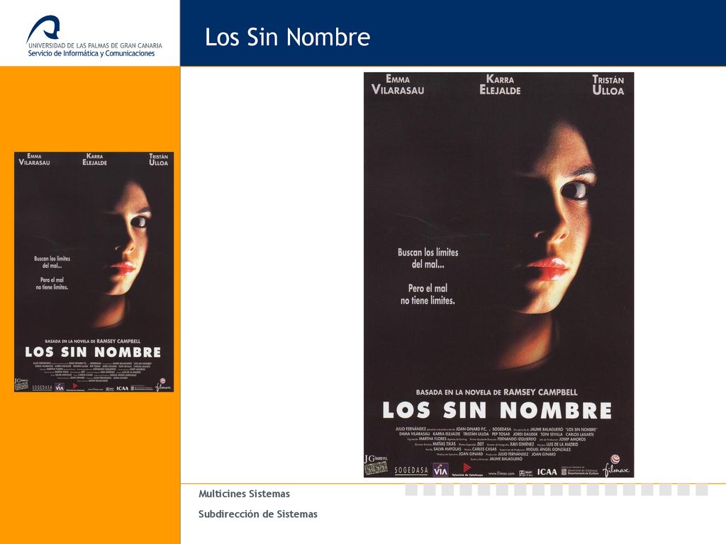 Los Sin Nombre Página para gráficos y diagramas. Multicines Sistemas