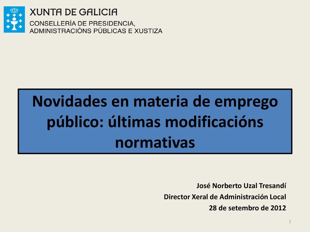 Novidades en materia de emprego público: últimas modificacións normativas