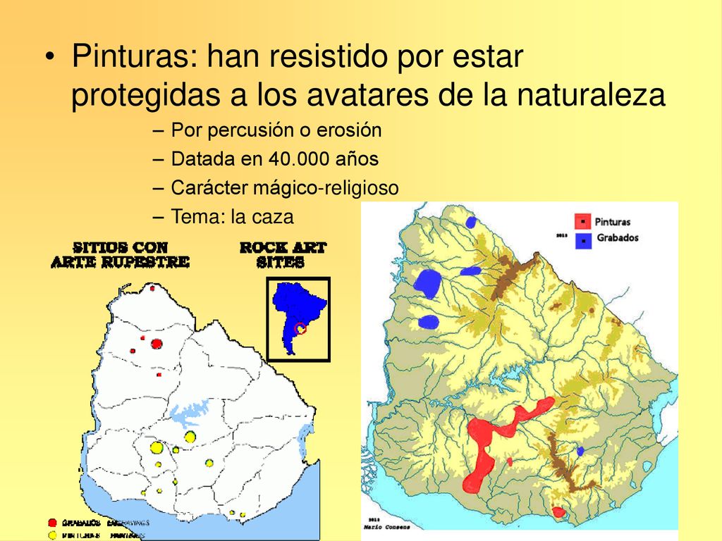 Pinturas: han resistido por estar protegidas a los avatares de la naturaleza