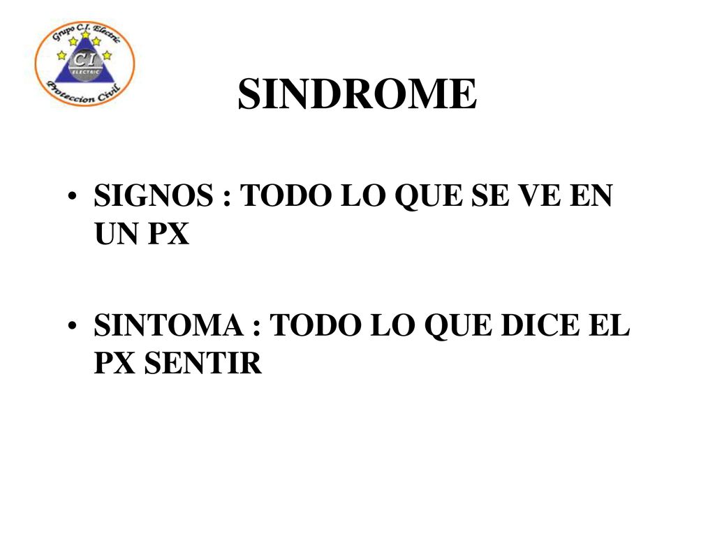 SINDROME SIGNOS : TODO LO QUE SE VE EN UN PX