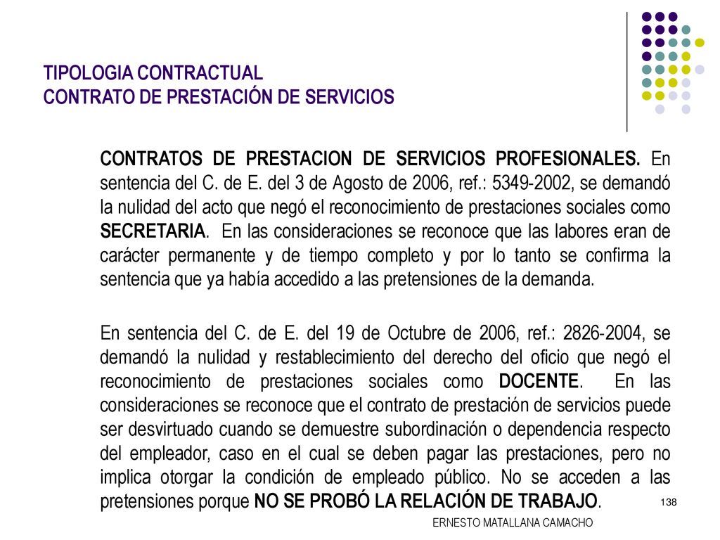 TIPOLOGIA CONTRACTUAL CONTRATO DE PRESTACIÓN DE SERVICIOS