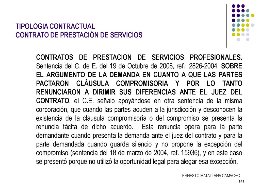 TIPOLOGIA CONTRACTUAL CONTRATO DE PRESTACIÓN DE SERVICIOS
