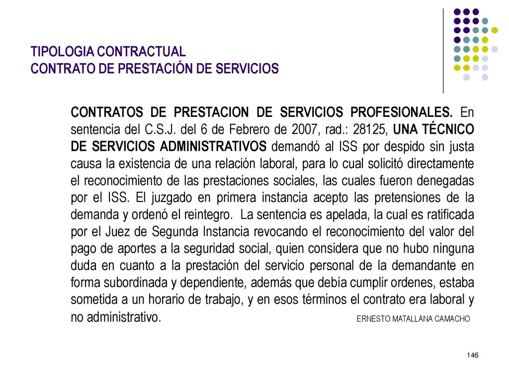 TIPOLOGIA CONTRACTUAL CONTRATO DE PRESTACIÓN DE SERVICIOS
