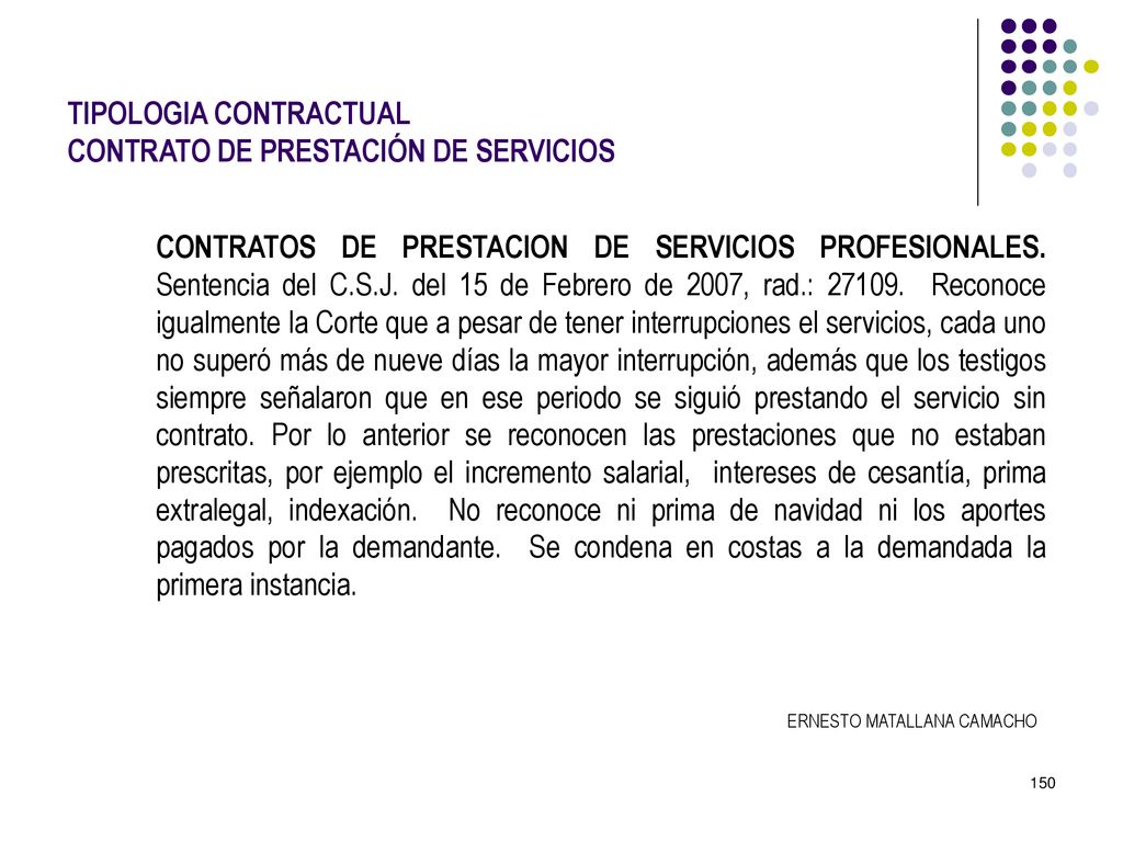 TIPOLOGIA CONTRACTUAL CONTRATO DE PRESTACIÓN DE SERVICIOS