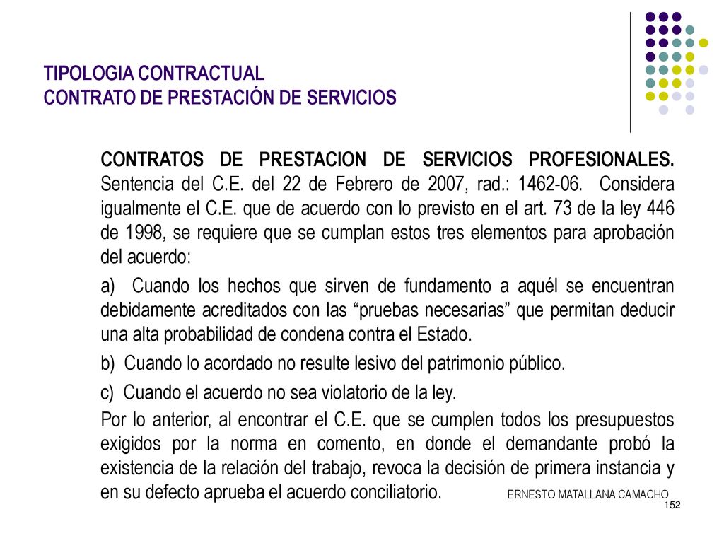 TIPOLOGIA CONTRACTUAL CONTRATO DE PRESTACIÓN DE SERVICIOS