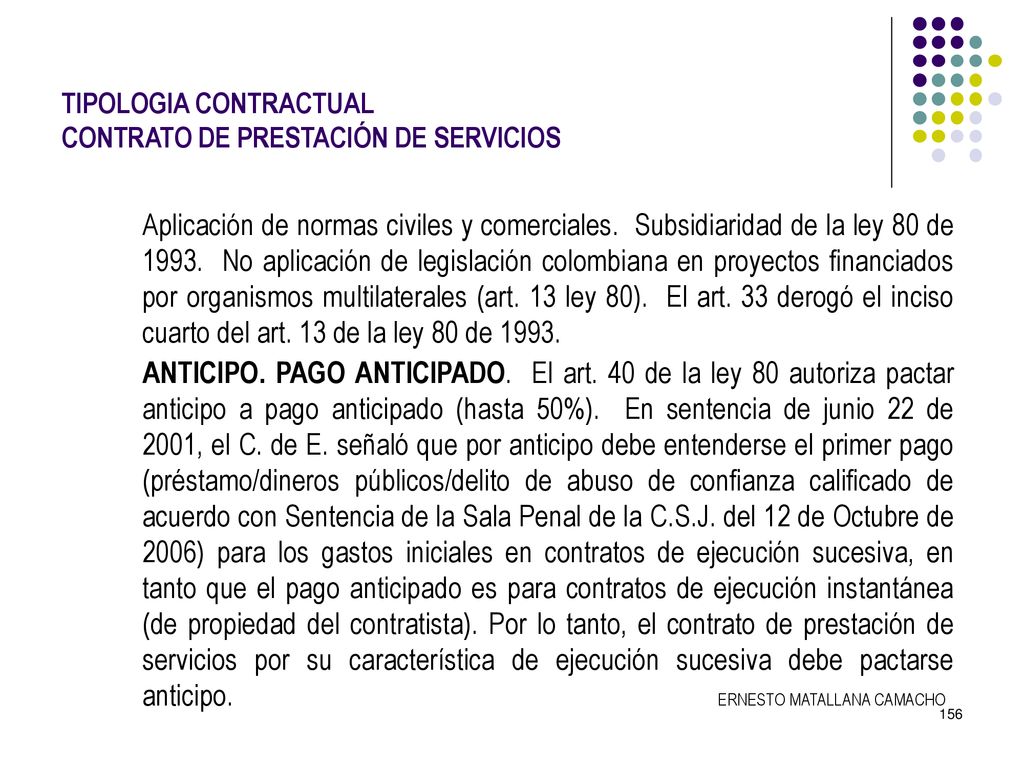 TIPOLOGIA CONTRACTUAL CONTRATO DE PRESTACIÓN DE SERVICIOS