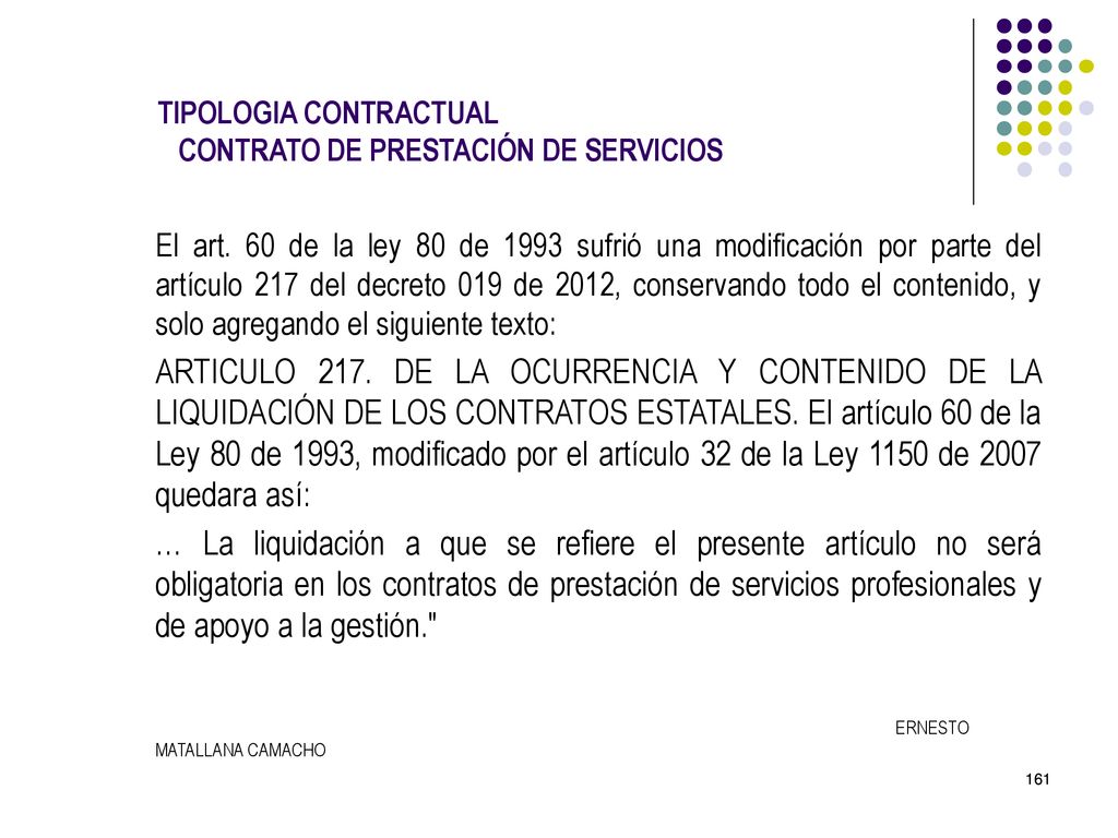 TIPOLOGIA CONTRACTUAL CONTRATO DE PRESTACIÓN DE SERVICIOS