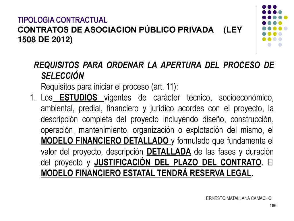 REQUISITOS PARA ORDENAR LA APERTURA DEL PROCESO DE SELECCIÓN