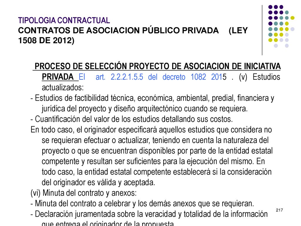 - Cuantificación del valor de los estudios detallando sus costos.