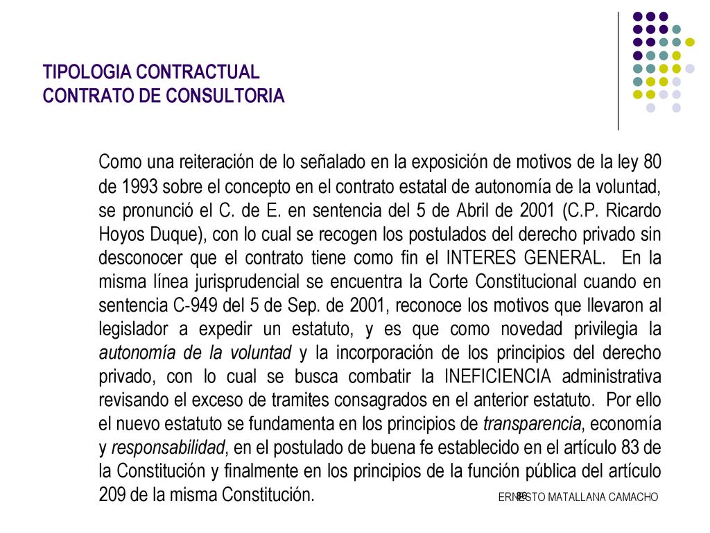 TIPOLOGIA CONTRACTUAL CONTRATO DE CONSULTORIA