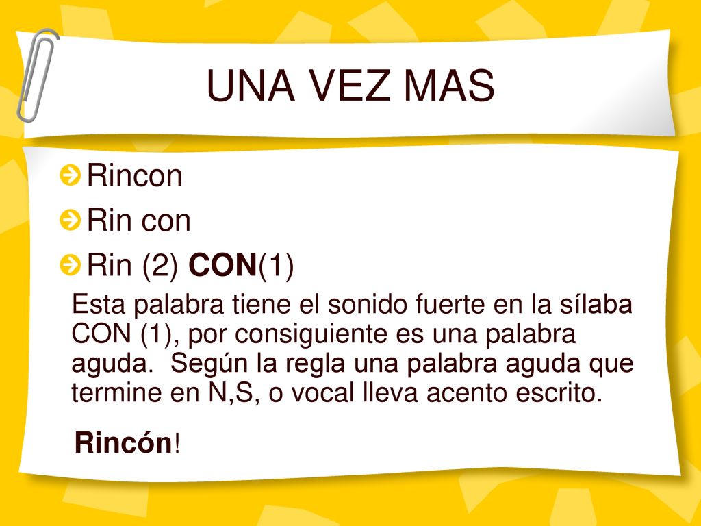 UNA VEZ MAS Rincon Rin con Rin (2) CON(1) Rincón!