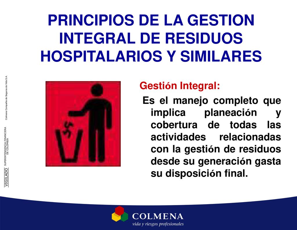 PRINCIPIOS DE LA GESTION INTEGRAL DE RESIDUOS HOSPITALARIOS Y SIMILARES