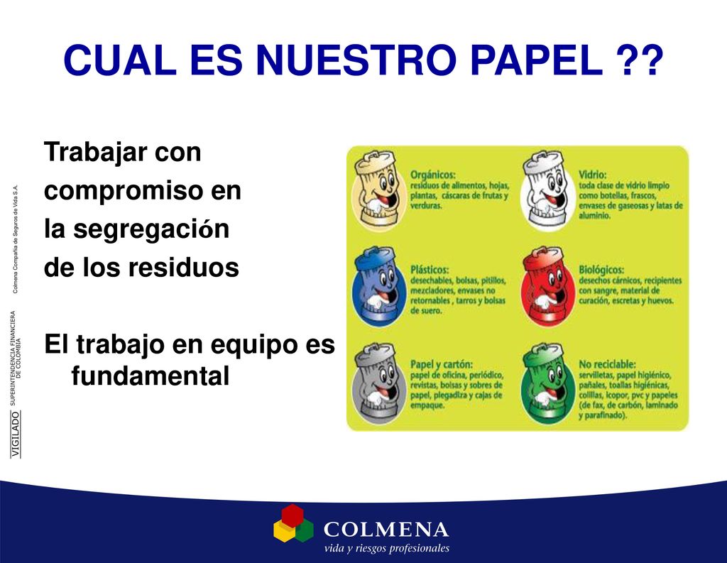 CUAL ES NUESTRO PAPEL Trabajar con compromiso en la segregación