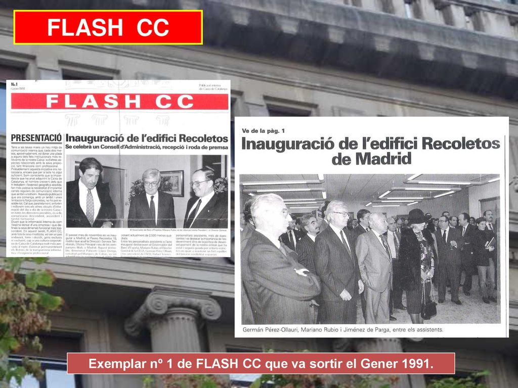 Exemplar nº 1 de FLASH CC que va sortir el Gener 1991.
