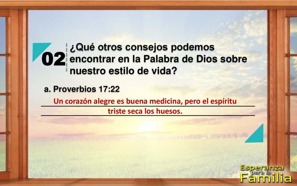 ¿Qué otros consejos podemos encontrar en la Palabra de Dios sobre nuestro estilo de vida