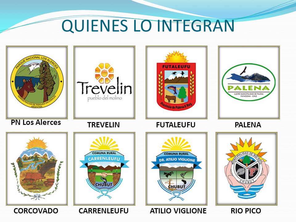 QUIENES LO INTEGRAN PN Los Alerces TREVELIN FUTALEUFU PALENA CORCOVADO