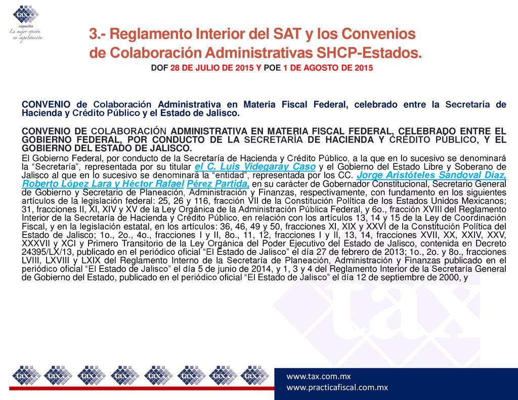 DOF 28 DE JULIO DE 2015 Y POE 1 DE AGOSTO DE 2015