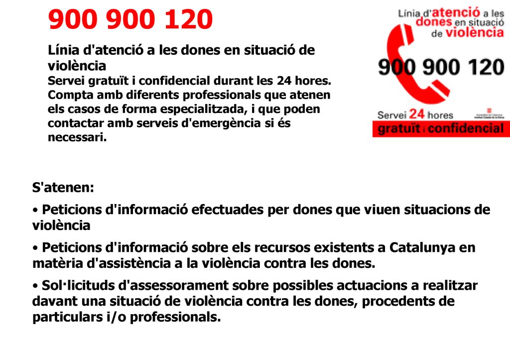 Línia d atenció a les dones en situació de violència