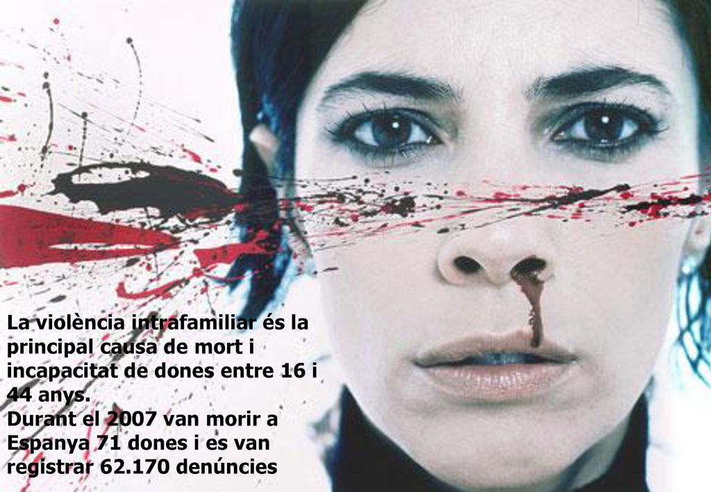 La violència intrafamiliar és la principal causa de mort i incapacitat de dones entre 16 i 44 anys.