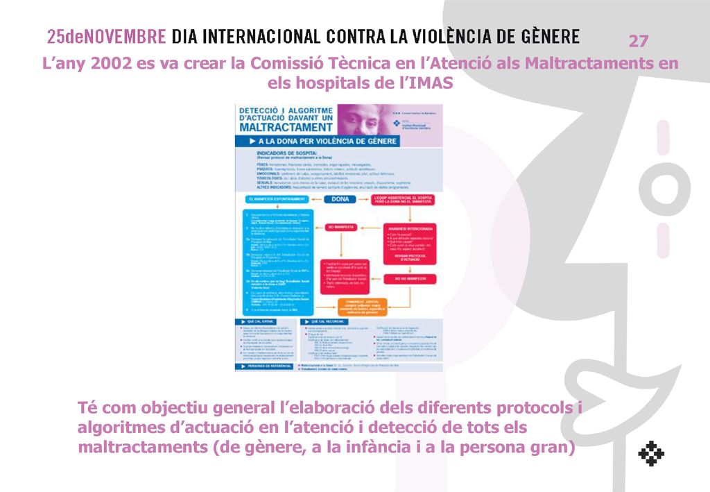 L’any 2002 es va crear la Comissió Tècnica en l’Atenció als Maltractaments en els hospitals de l’IMAS