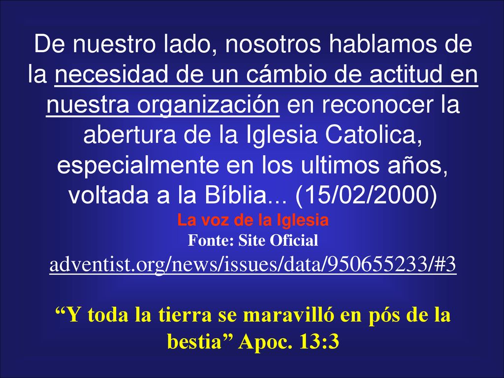 Y toda la tierra se maravilló en pós de la bestia Apoc. 13:3