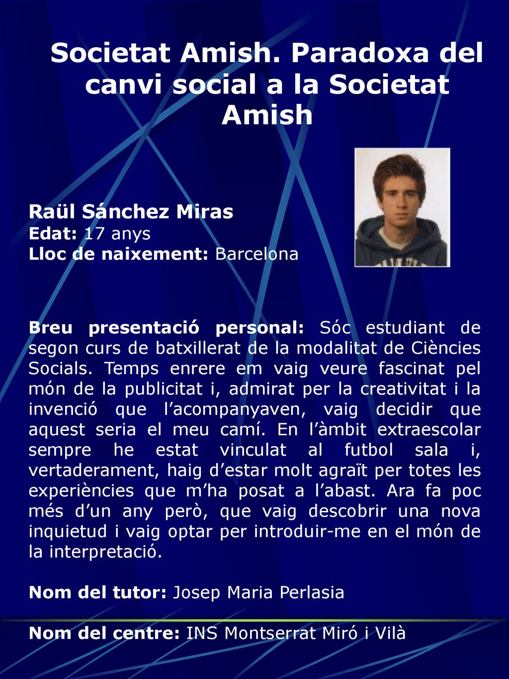 Societat Amish. Paradoxa del canvi social a la Societat Amish