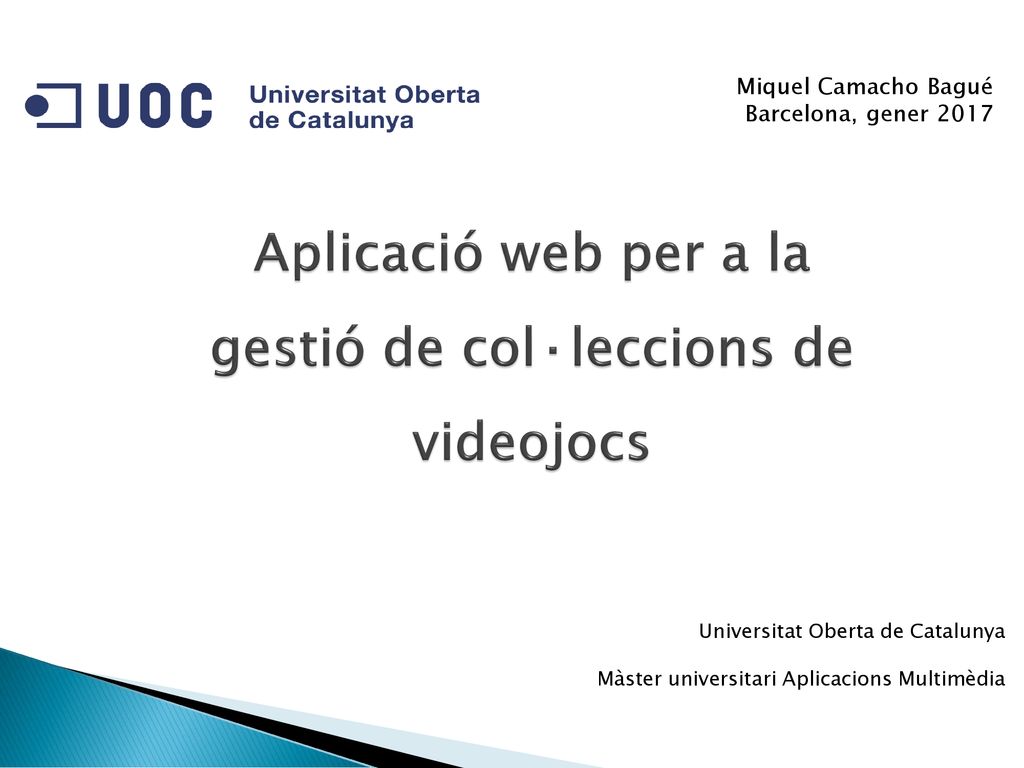 Aplicació web per a la gestió de col·leccions de videojocs