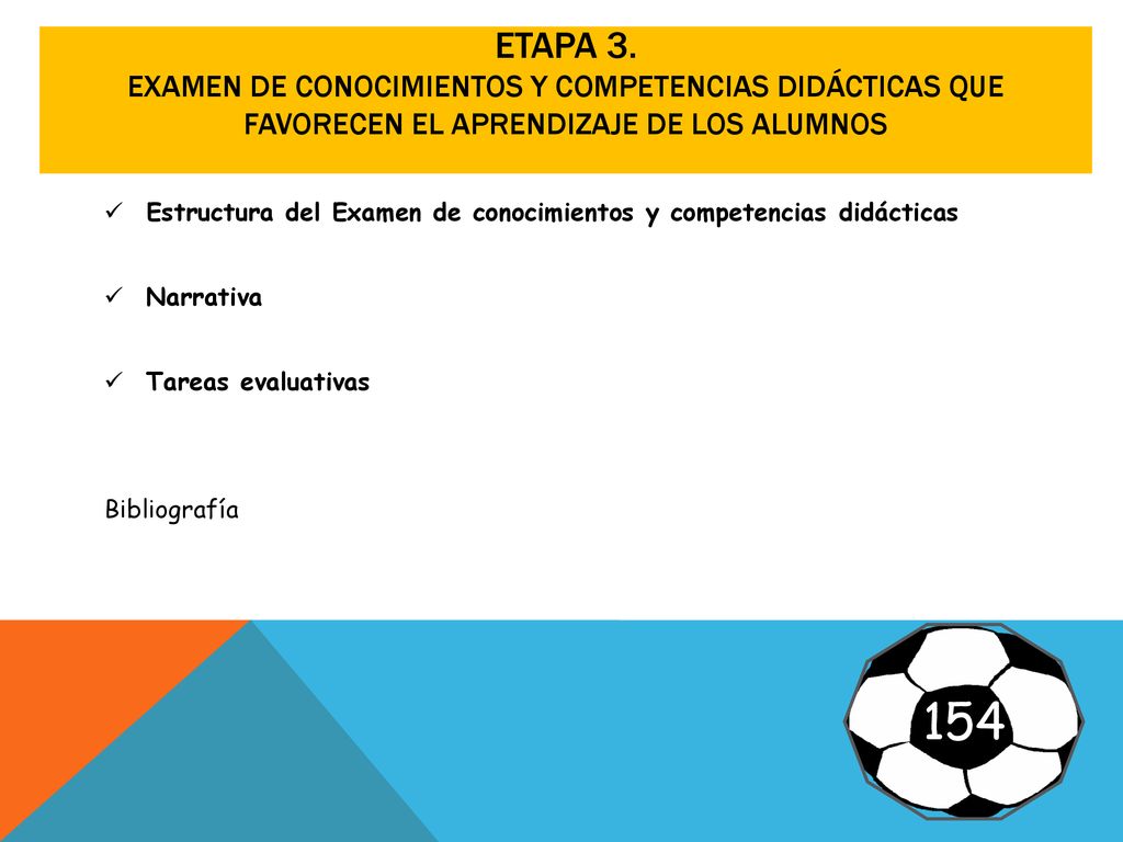 Etapa 3. Examen de conocimientos y competencias didácticas que favorecen el aprendizaje de los alumnos