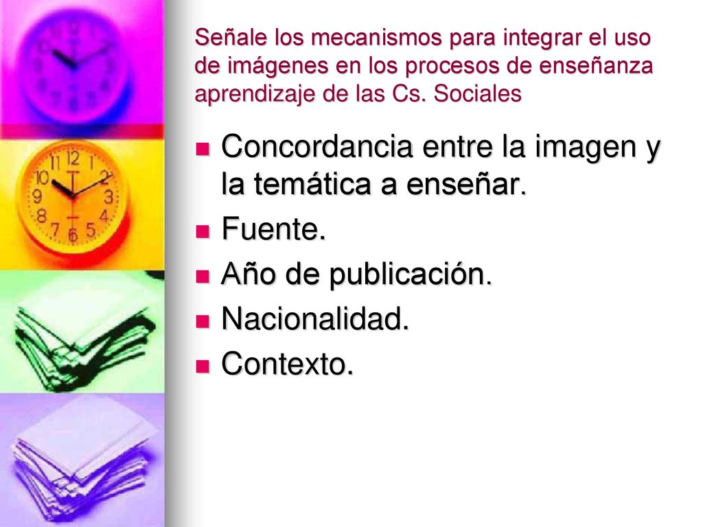 Concordancia entre la imagen y la temática a enseñar. Fuente.