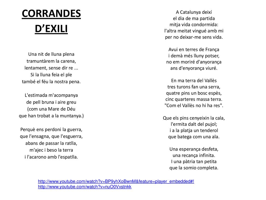 CORRANDES D’EXILI. Una nit de lluna plena. tramuntàrem la carena, lentament, sense dir re ... Si la lluna feia el ple.