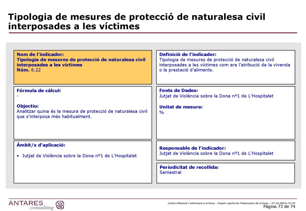 Tipologia de mesures de protecció de naturalesa civil interposades a les víctimes
