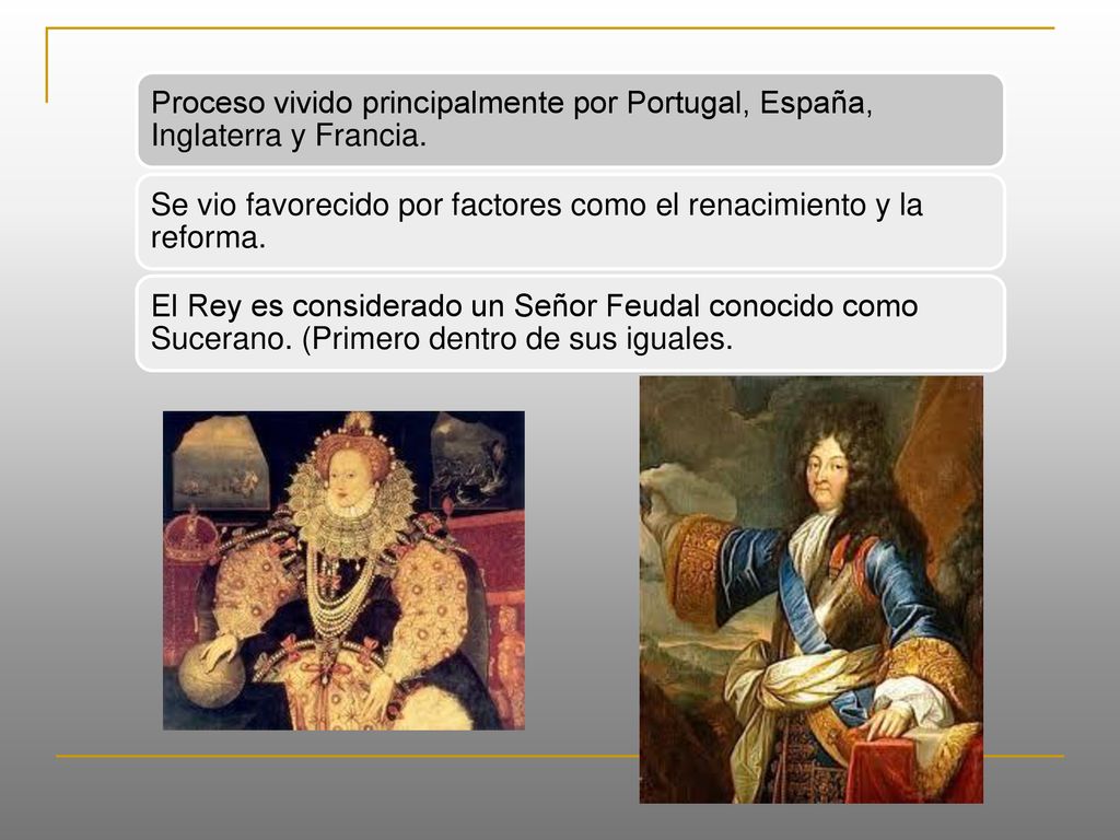 Proceso vivido principalmente por Portugal, España, Inglaterra y Francia.