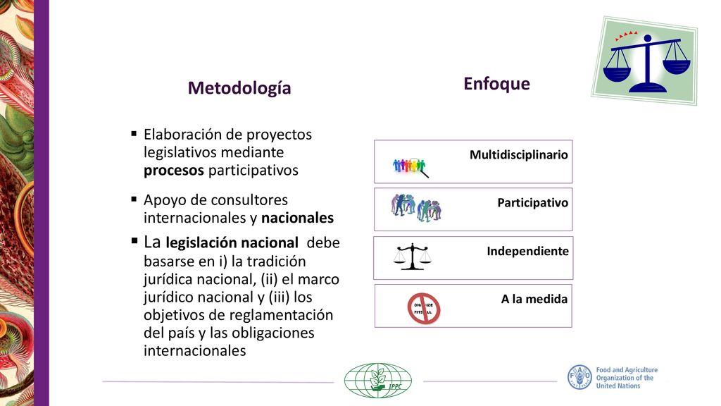 Enfoque Metodología. Elaboración de proyectos legislativos mediante procesos participativos.