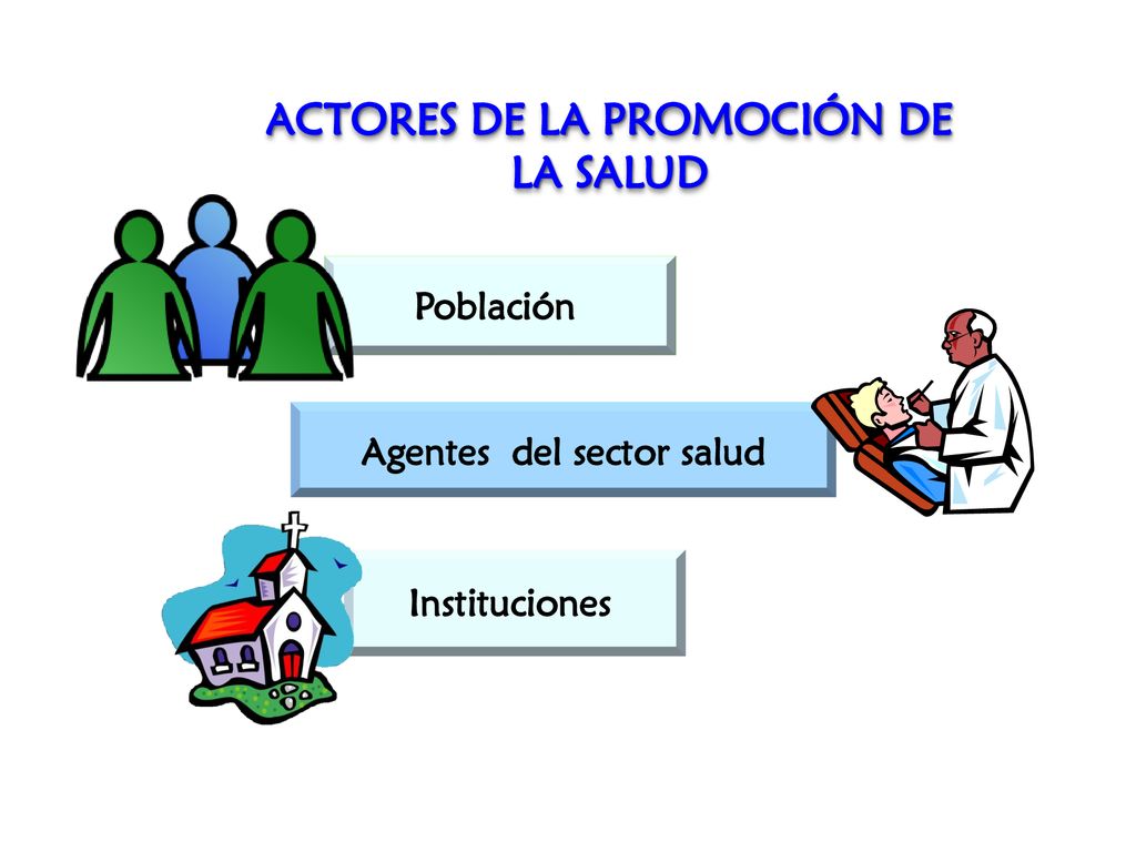 ACTORES DE LA PROMOCIÓN DE LA SALUD Agentes del sector salud