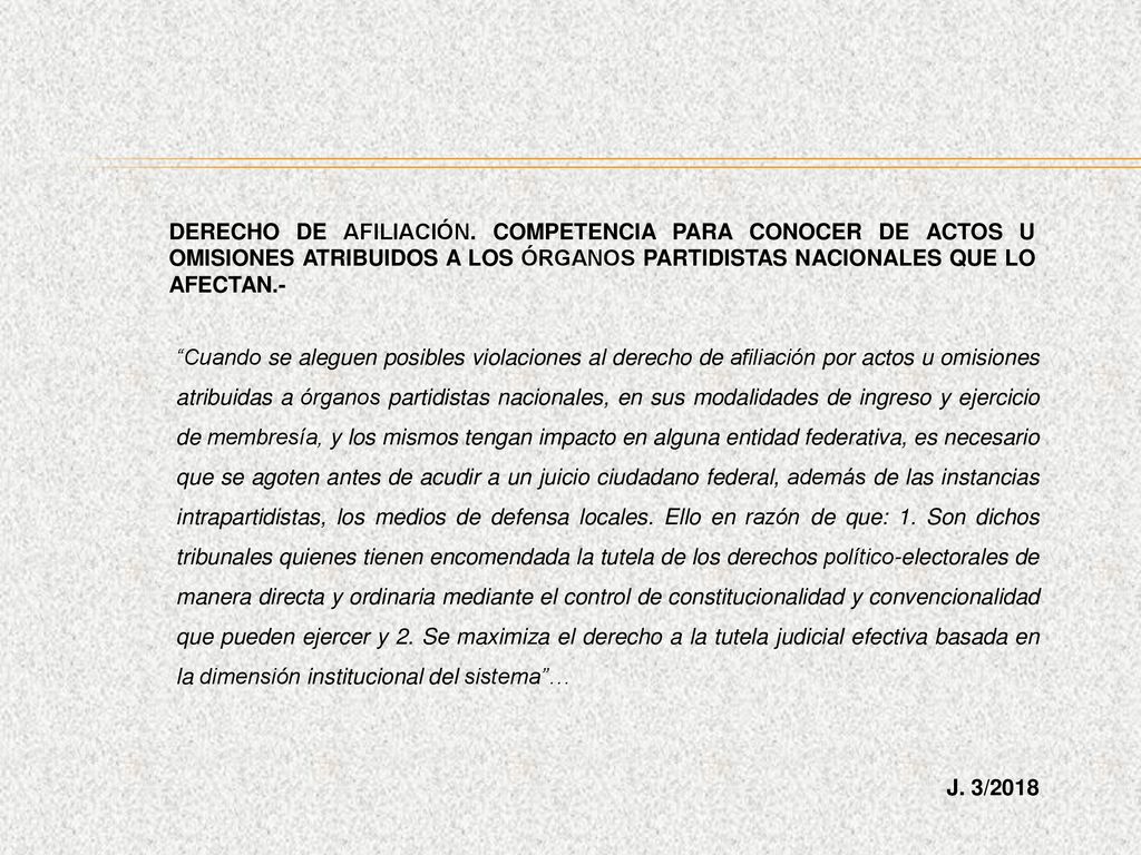 DERECHO DE AFILIACIÓN. COMPETENCIA PARA CONOCER DE ACTOS U OMISIONES ATRIBUIDOS A LOS ÓRGANOS PARTIDISTAS NACIONALES QUE LO AFECTAN.-