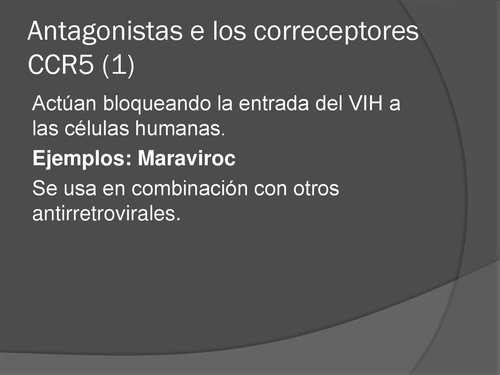 Antagonistas e los correceptores CCR5 (1)