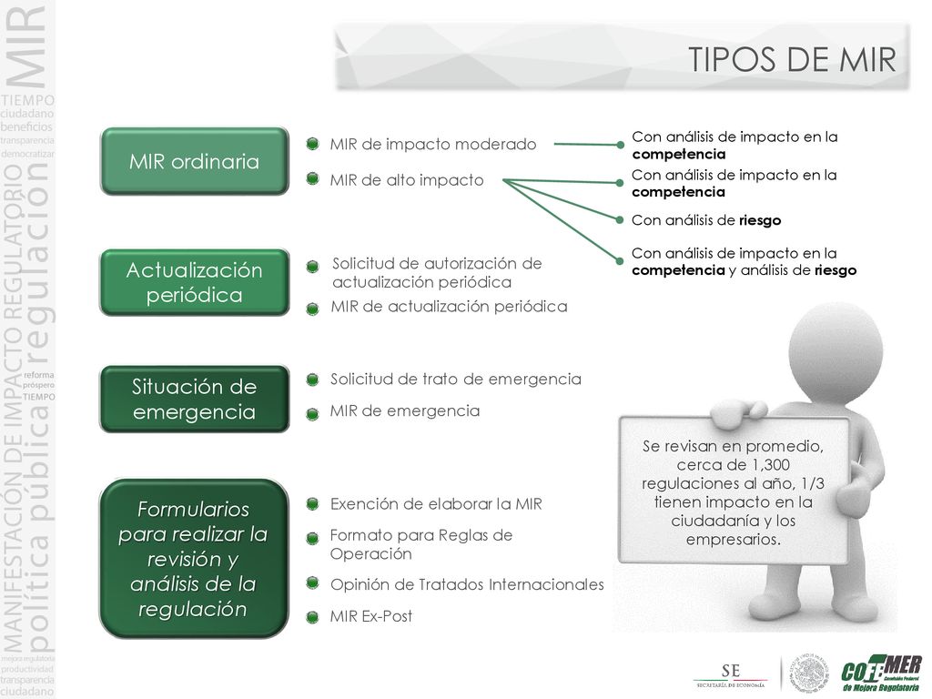 TIPOS DE MIR MIR ordinaria Actualización periódica