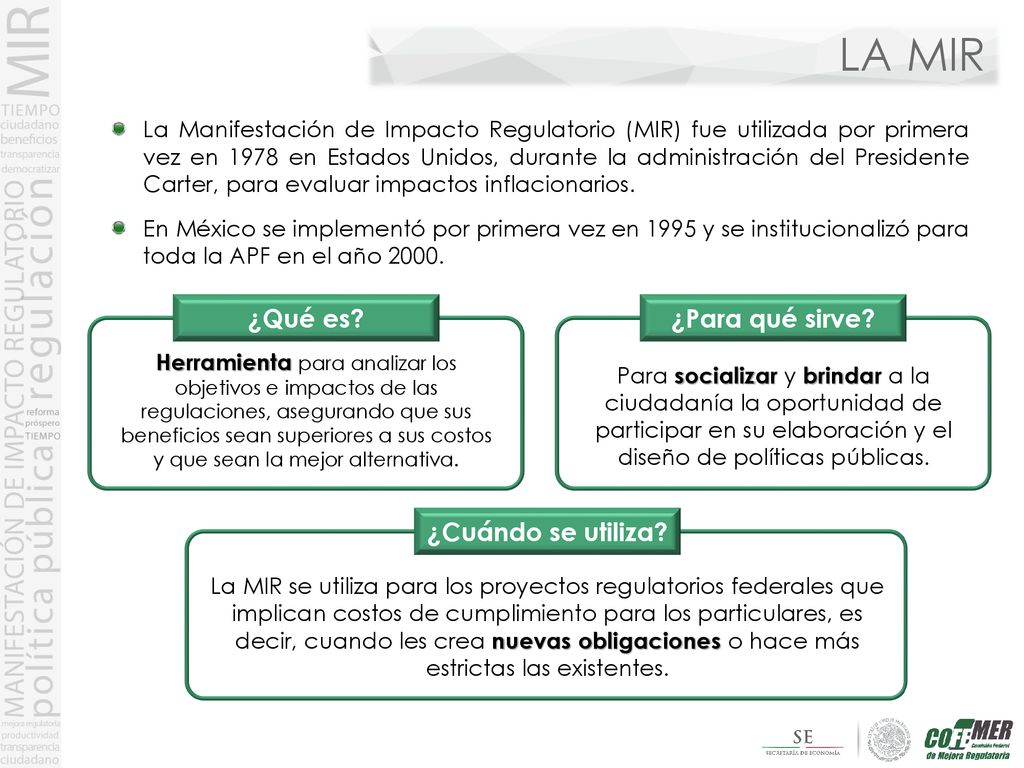 LA MIR ¿Qué es ¿Para qué sirve ¿Cuándo se utiliza