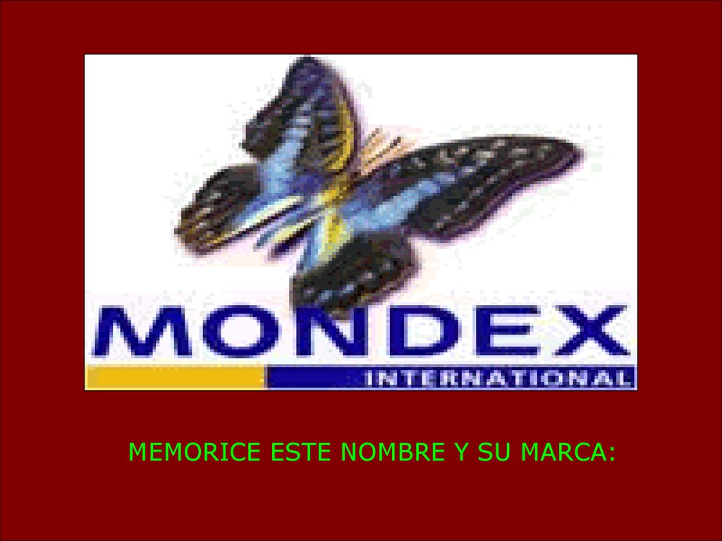 MEMORICE ESTE NOMBRE Y SU MARCA: