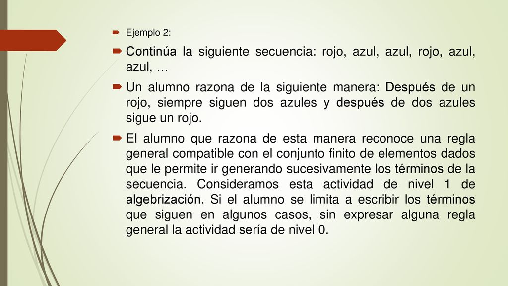 Continúa la siguiente secuencia: rojo, azul, azul, rojo, azul, azul, …