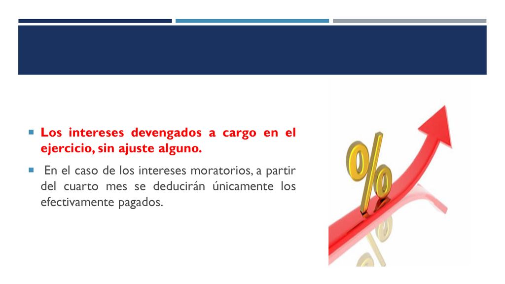 Los intereses devengados a cargo en el ejercicio, sin ajuste alguno.